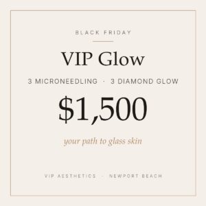 VIP Glow microneedling and Diamond Glow glass skin package
