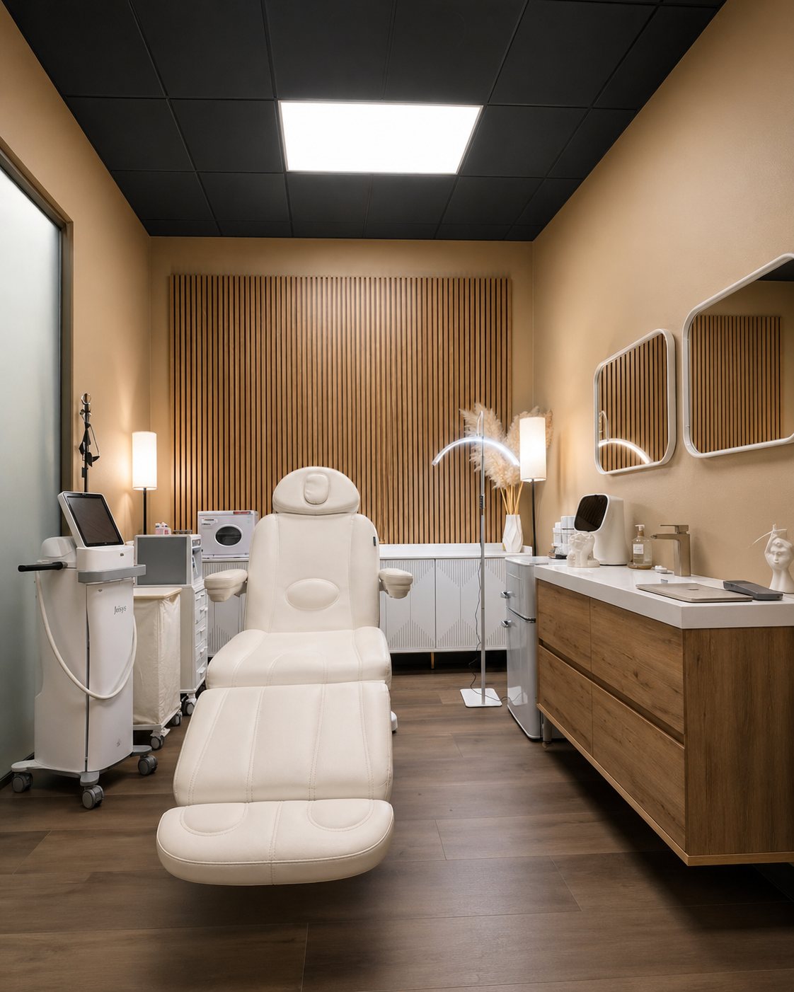 Luxury treatment room at VIP Aesthetics OC med spa in Newport Beach
